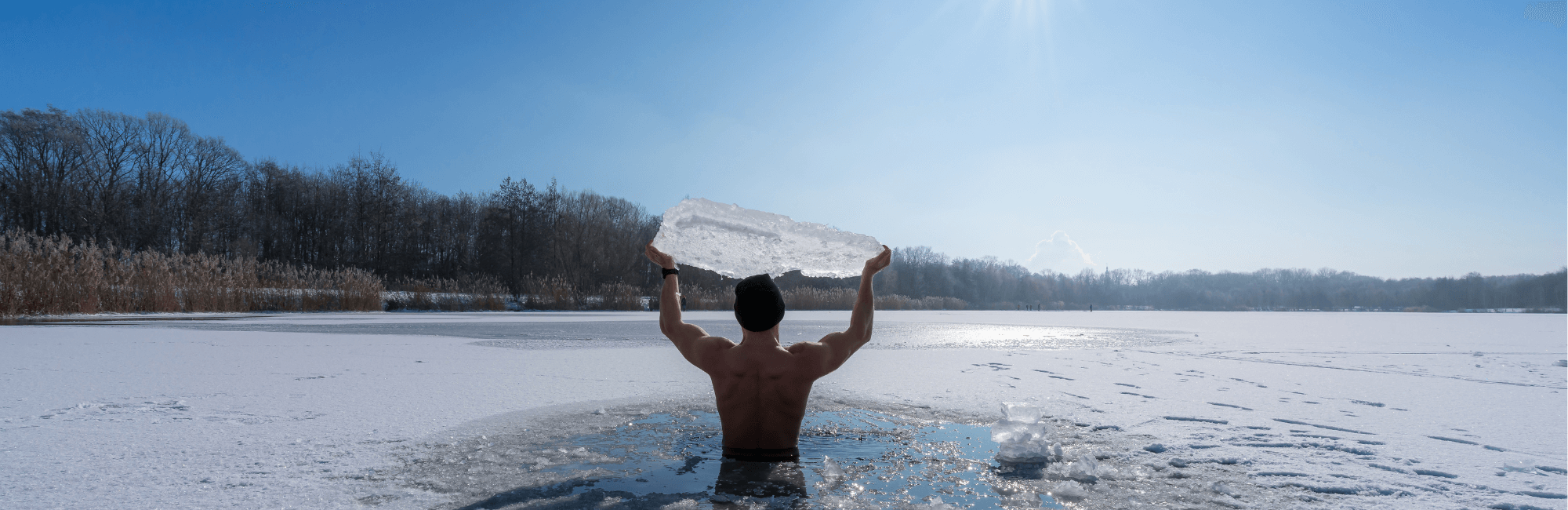 man in ice